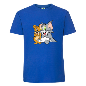 Цветна мъжка тениска- Том и Джери