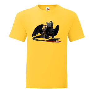 Цветна мъжка тениска- Как да дресираш дракон