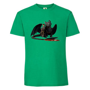 Цветна мъжка тениска- Как да дресираш дракон