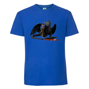 Цветна мъжка тениска- Как да дресираш дракон