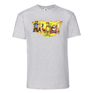 Цветна мъжка тениска- Костенурката Франклин