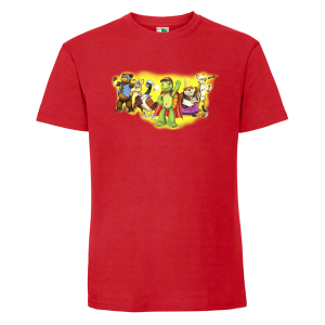 Цветна мъжка тениска- Костенурката Франклин