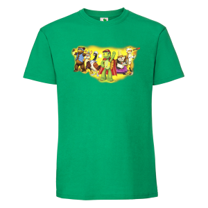 Цветна мъжка тениска- Костенурката Франклин