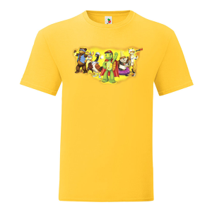 Цветна мъжка тениска- Костенурката Франклин