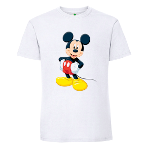 Бяла мъжка тениска- Мики Маус