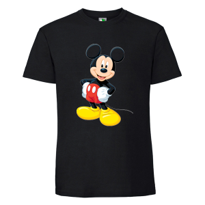 Черна мъжка тениска- Мики Маус