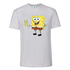 Цветна мъжка тениска- Спондж Боб