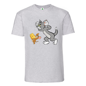Цветна мъжка тениска- Том и Джери