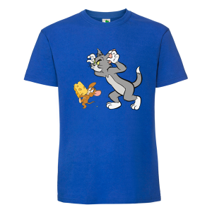 Цветна мъжка тениска- Том и Джери