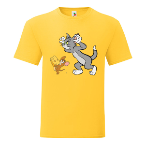 Цветна мъжка тениска- Том и Джери