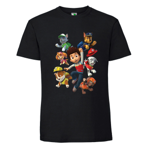 Черна мъжка тениска- Пес Патрул