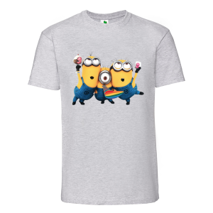 Цветна мъжка тениска- Миньоните