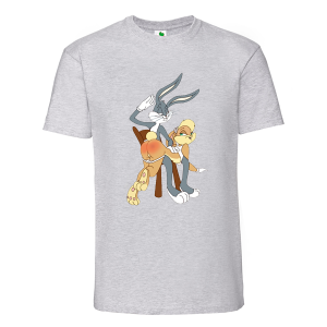 Цветна мъжка тениска- Лола и Бъни