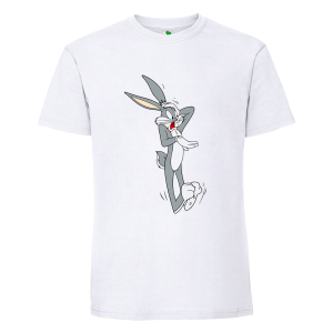 Бяла мъжка тениска- Бъгс Бъни