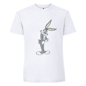 Бяла мъжка тениска- Бъгс Бъни