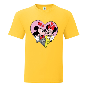 Цветна мъжка тениска- Мики и Мини Маус
