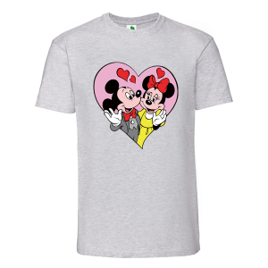 Цветна мъжка тениска- Мики и Мини Маус