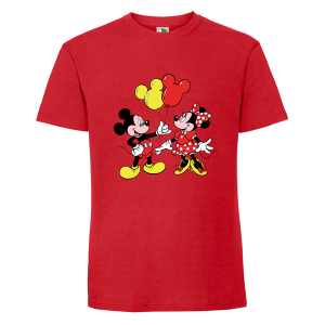 Цветна мъжка тениска- Мини и Мики Маус