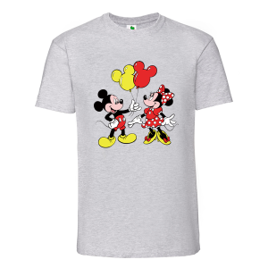 Цветна мъжка тениска- Мини и Мики Маус