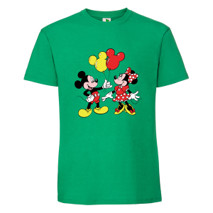 Цветна мъжка тениска- Мини и Мики Маус