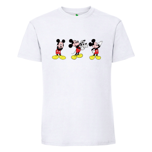 Бяла мъжка тениска- Мики Маус