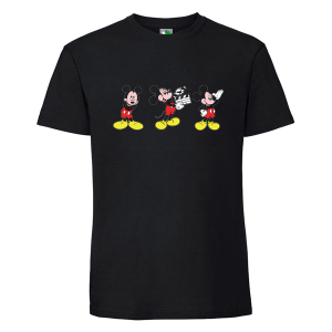 Черна мъжка тениска- Мики Маус