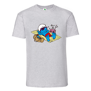 Цветна мъжка тениска- Смърф