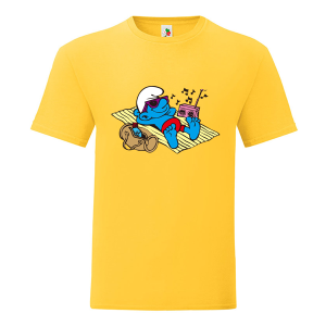 Цветна мъжка тениска- Смърф