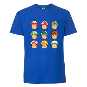 Цветна мъжка тениска- Супер Марио