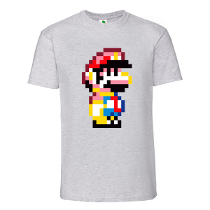 Цветна мъжка тениска- Супер Марио