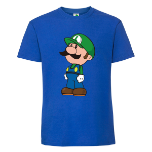 Цветна мъжка тениска- Супер Марио