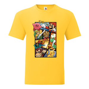 Цветна мъжка тениска- Супер Марио