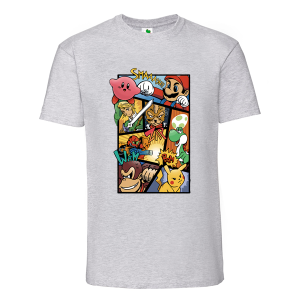 Цветна мъжка тениска- Супер Марио