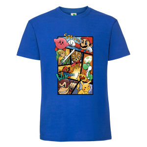 Цветна мъжка тениска- Супер Марио