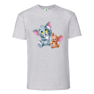 Цветна мъжка тениска- Том и Джери