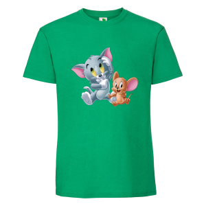 Цветна мъжка тениска- Том и Джери