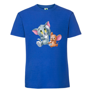 Цветна мъжка тениска- Том и Джери