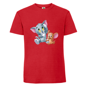 Цветна мъжка тениска- Том и Джери