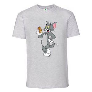 Цветна мъжка тениска- Том и Джери