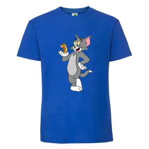 Цветна мъжка тениска- Том и Джери