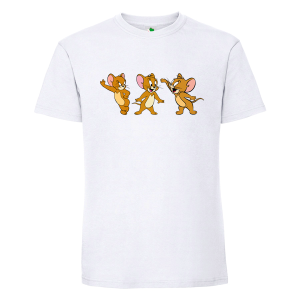 Бяла мъжка тениска- Джери