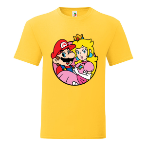Цветна мъжка тениска- Супер Марио