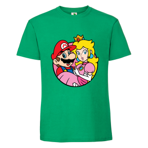 Цветна мъжка тениска- Супер Марио