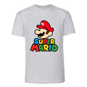 Цветна мъжка тениска- Супер Марио