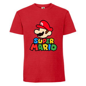 Цветна мъжка тениска- Супер Марио