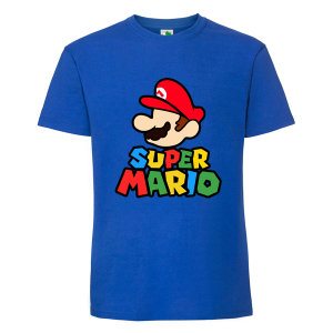 Цветна мъжка тениска- Супер Марио