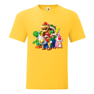 Цветна мъжка тениска- Супер Марио