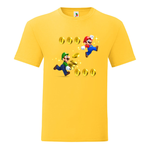 Цветна мъжка тениска- Супер Марио