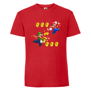 Цветна мъжка тениска- Супер Марио