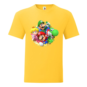 Цветна мъжка тениска- Супер Марио